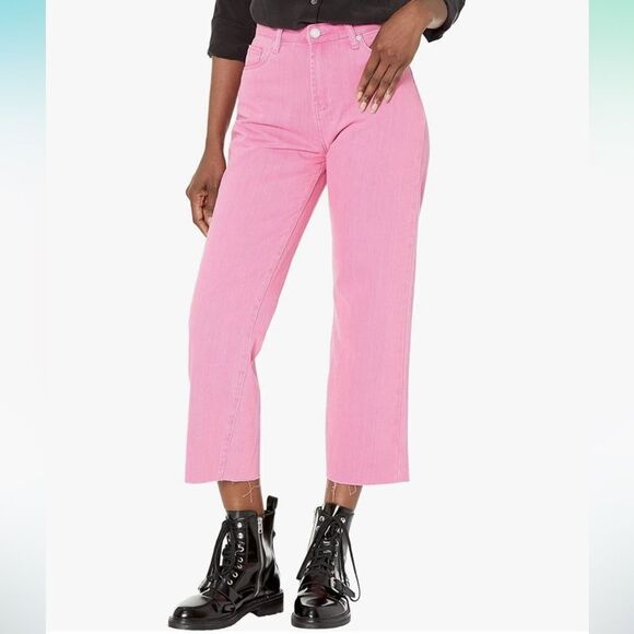 Blank NYC The Baxter Straight leg Pink denim New Size 29 - Picture 1 of 9